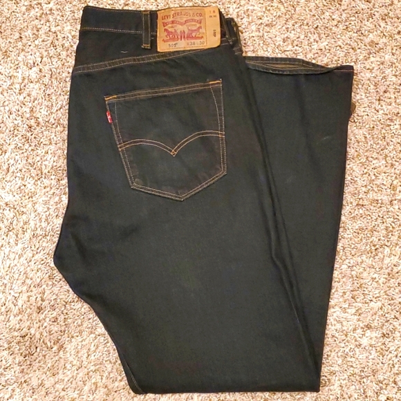 Levi's Other - Levi's Men's 501, Size W38 L30, Dark Denim Jeans